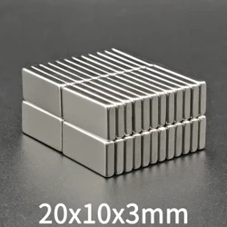 5-200 Stéck 20x10x3 mm Block Neodym Rechteck Magnéit 20mm x 10mm x 3mm NdFeB Supermächteg Staark Magnéitesch Permanent 20*10*3