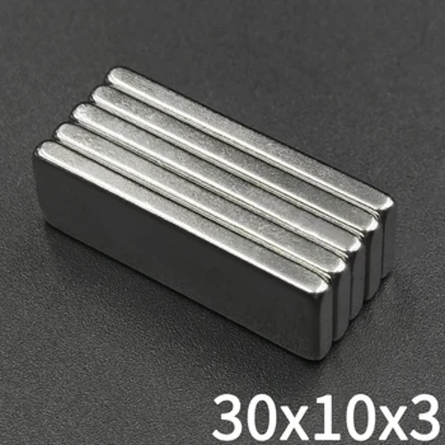 2/5/10/20/50/100 stk. 30x10x3 Blok Kraftig neodymmagnet 30mm X 10mm X 3mm Rektangulær Super Stærk Magnetisk Imaner 30*10*3