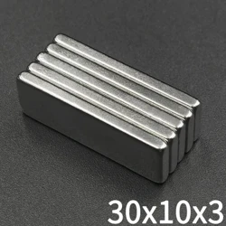 2/5/10/20/50/100Pcs 30x10x3 Block Napakahusay na Neodymium Magnet 30mm X 10mm X 3mm Rectangular Super Strong Magnetic imanes 30*10*3