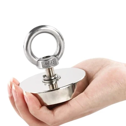 Süper Güçlü Neodimyum Mıknatıslar N52 Iman Ima Manyetik Balıkçılık Mıknatısı Havşa Deliği ile Kurtarma Manyetik Balıkçılık için Eyebolt