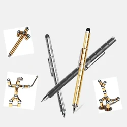 Pen Pegynol Magnetig Metel Magnet Modiwlaidd Meddwl Inc Tegan Straen Ffigyrau Rhyddhad Straen Datgywasgiad Tegan Pen Pegynol Deunydd Magnetig