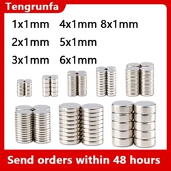 Super stærk magnet 1x1 2x1 3x1 3x2 3x3 4x1 4x2 5x1 6x1 7x1 8x1 mm Rund magnetisk NdFeB neodymmagnet Kraftig disk imanes