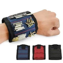 Nytt starkt magnetiskt armband bärbar verktygsväska för skruv spikmutter Bult Borrbit Reparationssats Organizer Förvaring