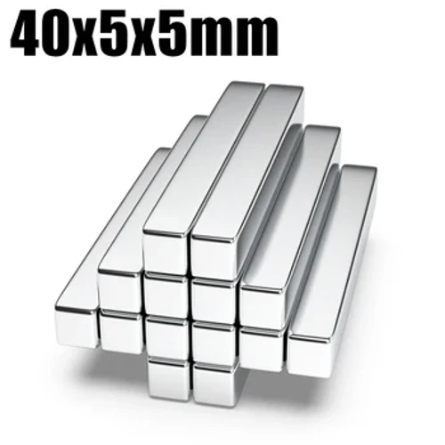 2/5/10/20/50 Stück 40 x 5 x 5 N35 Neodym-Magnet 40 mm x 5 mm x 5 mm NdFeB-Block, superstarke, starke permanente Magnete