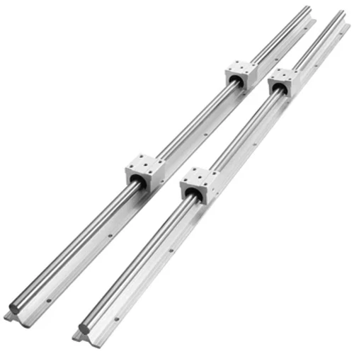 VEVOR Lineal Guide Rail Set 2 PCS SBR20-800/1000/1200mm Gida Rails 4 PCS SBR20UU Slide Blocks CNC Router Makinetarako