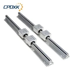2db Lineáris vezetősín SBR12 / SBR16 / SBR20 L1000mm+ 4db SBR12/16/20UU lineáris csapágytömb CNC alkatrészhez