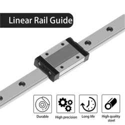 MGN MGN12 MGN15 MGN7 MGN9 300 350 400 450 500 600mm Thu Nhỏ Tuyến Tính Đường Sắt Trượt 1 chiếc MGN12 Tuyến Tính Hướng Dẫn + 1 chiếc SS Đen Xe Ngựa