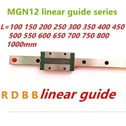 12mm Linearguide MGN12 100 150 200 250 300 320 350 400 450 500 550 600 700 800 mm +MGN12H oder MGN12C Block 3D Drécker CNC