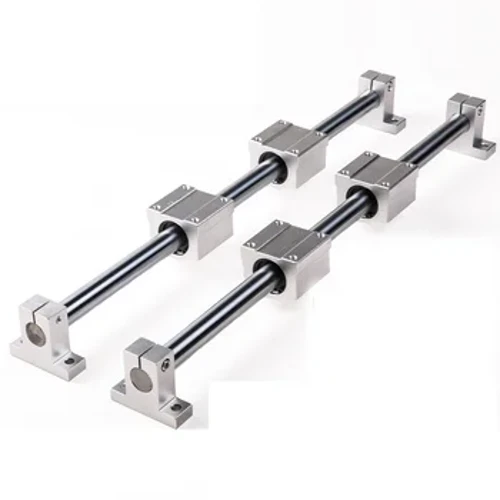 Trilho linear redondo 12mm eixo linear 400mm + caixa de rolamento linear scs12uu + braçadeira de trilho linear sk12 para guia linear impressora 3d