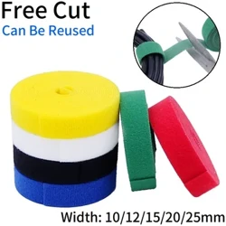 2/10MสายผูกReusable Loop Bundle SelfกาวFastener DIYอุปกรณ์เสริมสายรัดไนลอนOrganizerคลิปผู้ถือลวดการจัดการ