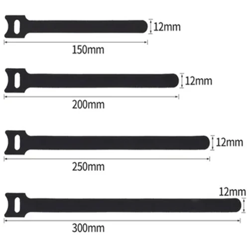 50 db Nylon rögzítő kábelkötegelők Állítható kábelrögzítők, Kábelkezelő hevederek Horog hurok kábelrendező vezetékkötegelők újrafelhasználható