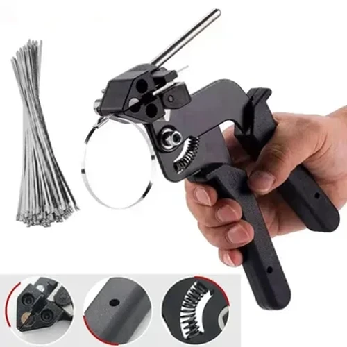NUOVA pinza per fascette cinghia di fissaggio pistola per fascette strumento di taglio automatico tensione fascette autobloccanti in acciaio inossidabile utensili manuali