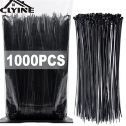 1000 Chiếc Dây Cáp Nylon Có Thể Điều Chỉnh Tự Khóa Dây Quan Hệ Dây Buộc Vòng Có Thể Tái Sử Dụng Dây Nhựa Quan Hệ Cho Gia Đình văn Phòng