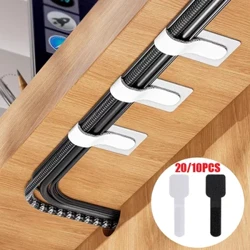 Gjenbrukbare kabelbånd Feste ledning Organizer Snor Tauholder Selvklebende Justerbare ledning Organizer stropper Kabelhåndtering