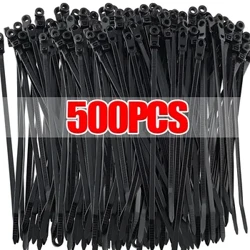 Fascette per cavi in ​​nylon creative con supporto per foro per vite Fascette per fascette avvolgenti con anello autobloccante Cinghia per cavi da ufficio fai-da-te Organizzatore di fissaggio a filo