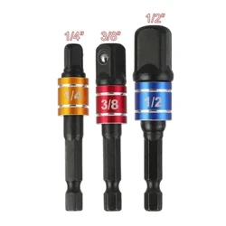 1/4 "3/8" 1/2 " A'afiaga Aveta'avale Su'e Socket Fetuuna'i Hex Shank Square Head Set Extension Drill Bits Pa Meafaigaluega Malosiaga