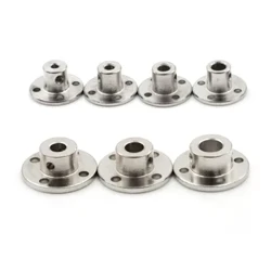 3/4/5/6/7/8/10mm R11 Rigid Flange Coupling Iron Motor Guide Shaft Coupler Motor Connector Power Transmission Parts Hardware