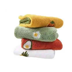 Asciugamano in cotone 100 più facile per gli asciugamani da bagno Aspetto bello Fazzoletto di lusso assorbente Pulisci un fazzoletto per canovacci