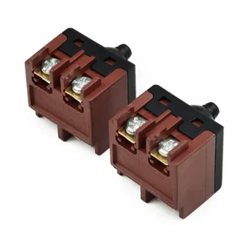 Piezas de repuesto para interruptor de amoladora angular, interruptores de botón para pulidora 100, accesorios para amoladora angular, herramienta eléctrica, 2 uds.
