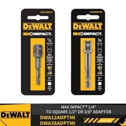 DEWALT DWA12ADPTMI DWA38ADPTMI MAX IMPACT™ 1/4" I LE SQUARE 1/2" po'o le 3/8" ADAPTER Mea Fa'aoga Meafaigaluega Malosiaga