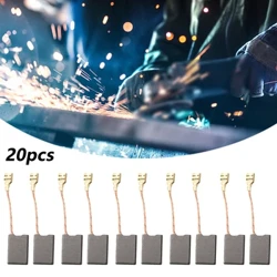 Brwsys Carbon 10/20ccs 6.3 × 16 × 22mm Ar gyfer GWS 20-230 H Angle Grinder Trosglwyddo Pŵer Mecanyddol Rhannau Offeryn Pŵer Affeithwyr