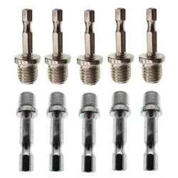 Hexagon Connecting Rod Adapter Hand Drill to Polisher Drill Chuck M10 M14 Tilkobling Rod Power Tool Parts Accessories