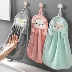 Anduk Tangan Anak Kewan Lucu kanggo Pawon Kamar Mandi Ngarep karo Loop Gantung