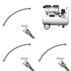 Tubo di aspirazione del compressore d'aria da 400 mm Valvola di ritegno della pompa di aria Tubo flessibile in acciaio inossidabile Compressore De Ar Parti pneumatiche Mangueira