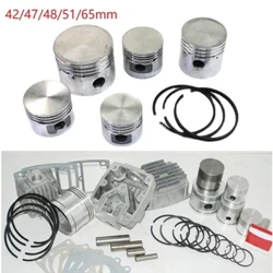 Pecyn modrwy piston cywasgydd aer gyda 3pcs modrwyau piston du modrwy olew pwmp aer rhannau niwmatig metel gwerthu poeth