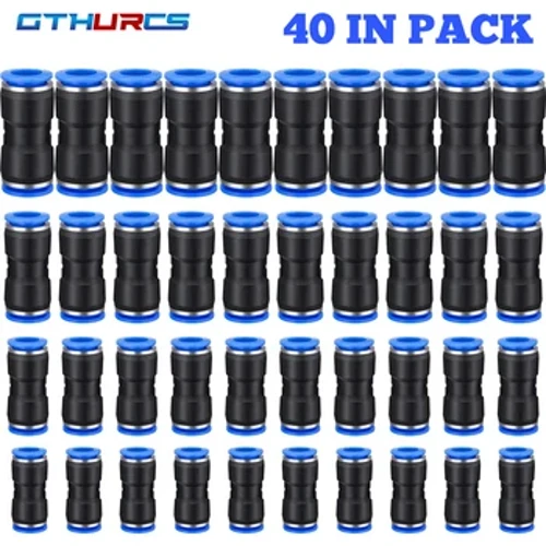 30/40/50/60/70 buc. Fitting pneumatic Conector din plastic cu împingere drept 6/8/10/12mm Conector trahee PU Furtun de aer