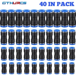 30/40/50/60/70 Stück pneumatische Verschraubung gerader Push-Kunststoff-Anschluss 6/8/10/12 mm Trachea-Anschluss PU-Luftschlauch