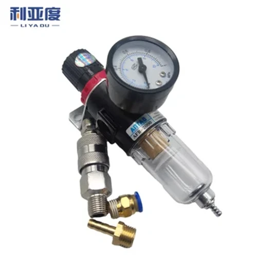 AFR2000 G1/4 Bộ lọc khí nén khí nén với máy đo áp suất/van điều khiển dòng chảy/bộ điều khiển máy nén khí/bộ điều khiển tốc độ