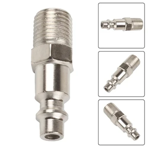 Luchtslangkoppelingen 1/4 "Buitendraad Plug Adapter NPT 1/4 Pneumatische Connector Quick-Release Fitting Luchtcompressor Accessoires
