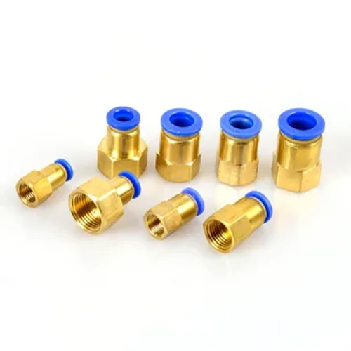 PCF cijev za zrak 4 6 8 10 12 mm crijevo cijev 1/8" 3/8" 1/2" BSP 1/4" ženski navoj mjedeni pneumatski konektor Brzi spojni spoj