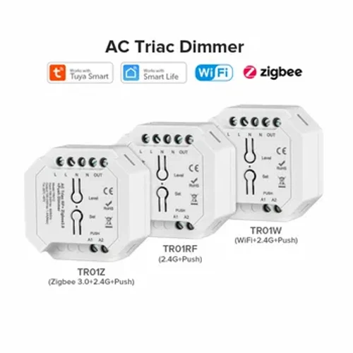 Triac Ac Dimmer Zigbee3.0 Home Smart LED žarulja App/WiFi/Voice/Remote Control Push Dimmer LED prekidač kontroler