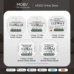 WiFi 스마트 라이트 조광기 모듈/스위치 모듈 Smart Life Tuya APP Alexa Google 홈을 통한 원격 제어 작업 1/2 Way 1/2 Gang