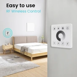 750W 1500W LED Panou tactil Dimmer Comutator Controler de putere pentru 8MM PCB 110V 220V 288LEDs/M 360LEDs/M COB Strip Light