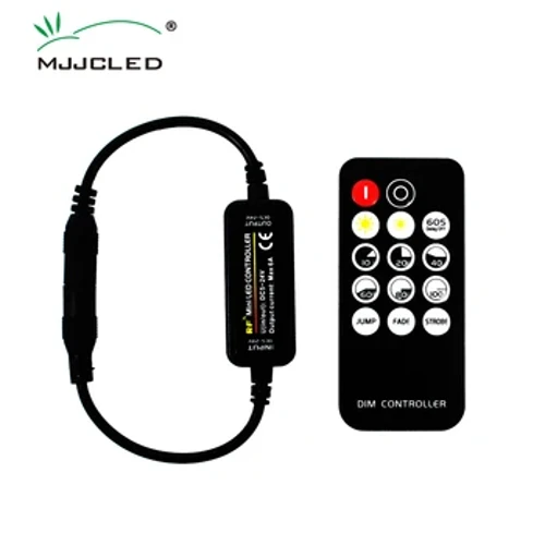Mini LED Dimmer 12V 6A RF Trådløs 14Key 2.4G Fjernkontroll Enfarget LED Strip Lights 5V 24V Driver DC Dimmer Switch