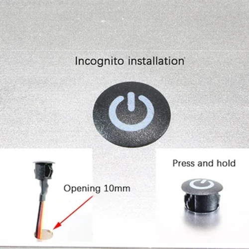 Dimmer LED 5V 12V 24V Sensore tattile da incasso Interruttore di pulsante di controllo Interruttore dimmerabile continuo per striscia LED Armadio letto fai da te