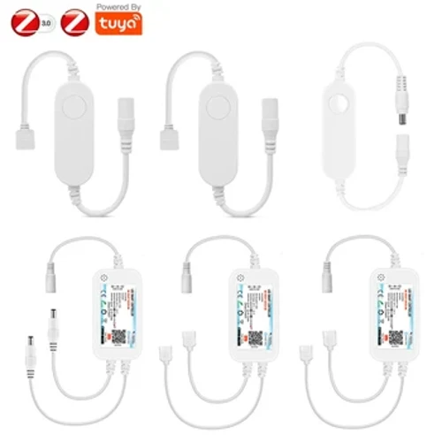 Zigbee 3.0 Led inteligentny kontroler DC12V 24V 5050 3528 RGB/RGBWW/RGBCCT/COB taśma Led ściemniacz światła dla 2MQTT/Tuya/Alexa/Google