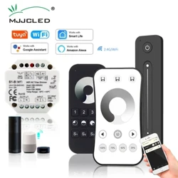 Tuya led dimmer wifi inteligente 2.4g rf controle remoto sem fio 230v 110v ac triac dimmer para lâmpada led regulável 220v S1-B