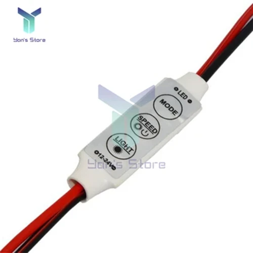 Mini 12V LED-lysdimmingskontroller Dimmer Driver og bryter 3528 5050 5630 Nyeste Control Led Strip Light Automatisk Minne
