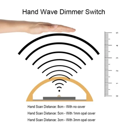 Módulo de interruptor de atenuación Simple con Sensor táctil de barrido de onda manual inteligente Led, controlador de potencia de 12v, regulador Pwm para lámpara de tira de luz Pcba