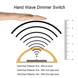 Led Smart Hand Wave Sweep érintésérzékelő egyszerű dimmer kapcsoló modul 12V teljesítményvezérlő Pwm szabályozó szalagfény lámpához PCB