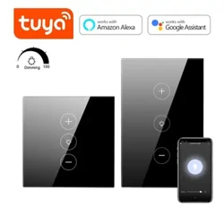Tuya Smart Life LED Touch Sensor Dimmer WiFi Wandlampschakelaar APP Spraakbesturing Lampschakelaar Werk met Alexa Google Home