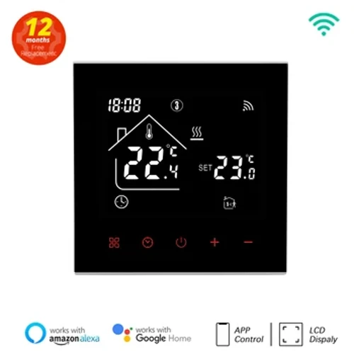 Tuya WiFi Smart Thermostat LCD Display Layar Sentuh untuk Lantai Listrik Pemanas Air/Gas Boiler Suhu Remote Controller
