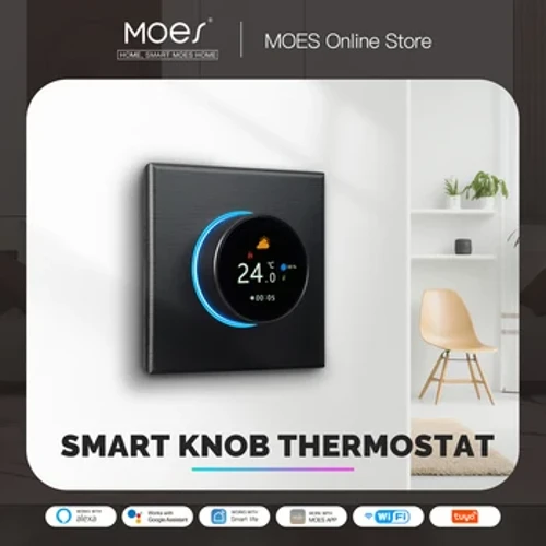 ʻO WiFi Smart Home Heating Knob Thermostat Temperature Controller no ka wai kinoea boiler e hana ana me ka Alexa GoogleHome