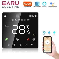 Tuya wifi smart termostat elektrisk gulvoppvarming trv vanngass kjele temperatur tale fjernkontroller for google home alexa