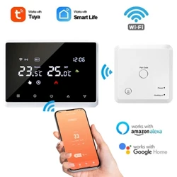 Tuya RF WiFi Smart Thermostat Temperaturregler Systemsteuerung für Gaskessel Wasserheizung funktioniert mit Alexa Google Home