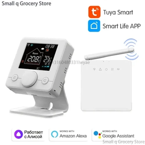 Smart RF433 bežični termostat WiFi programibilni regulator temperature za sobni plinski kotao aktuator Radi s Alexa Google